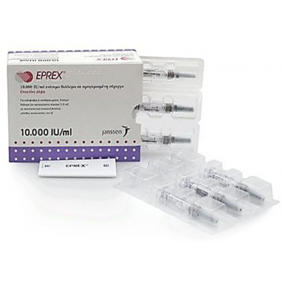 EPREX 10,000 IU / mL ( Epoetin Alfa ) 6 Pre-Filled Syringes